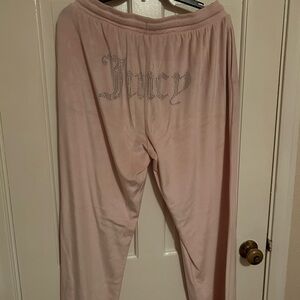 Juicy Couture Light Pink Velour Lounge Pants